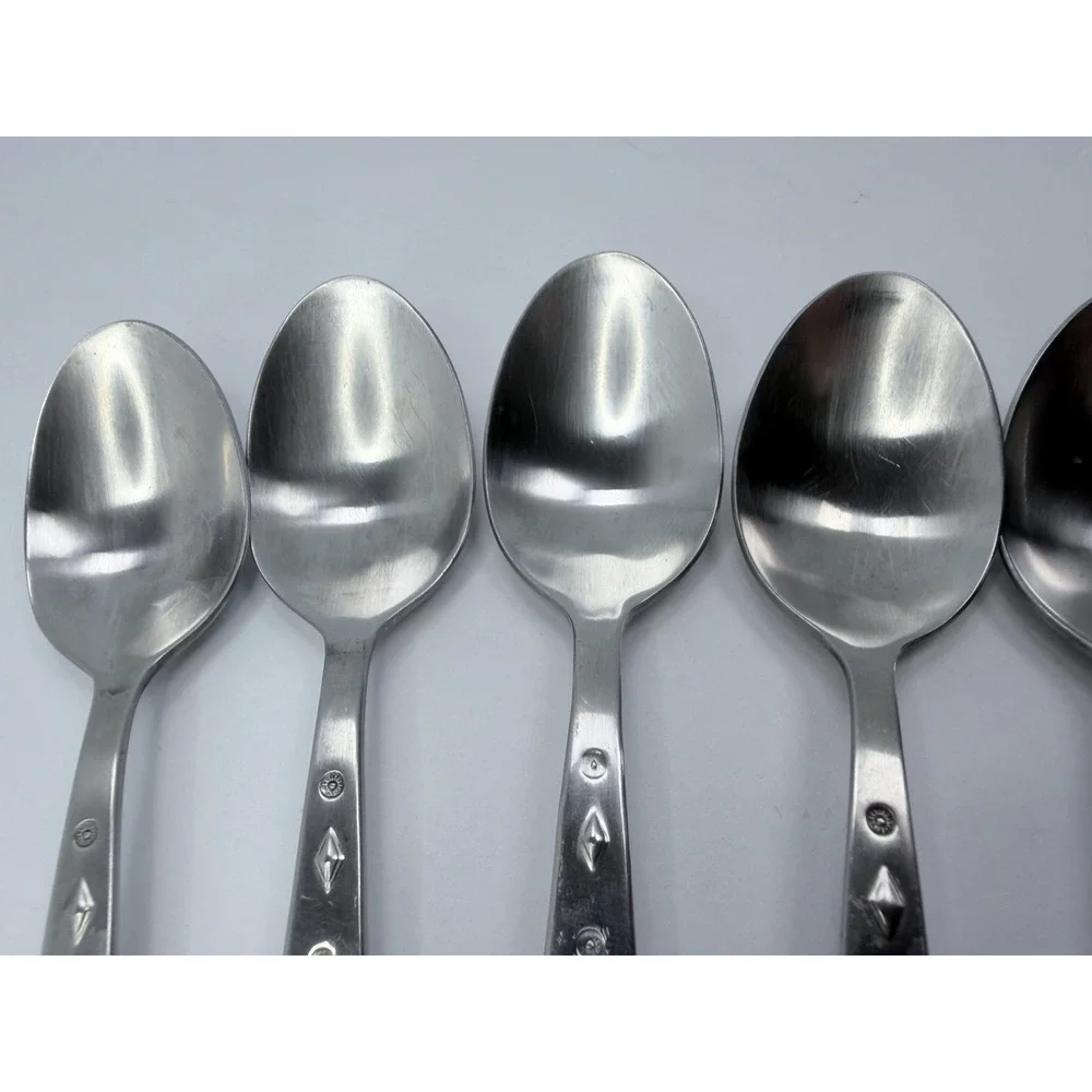 Wallace TAOS Stainless Southwest Motif Set of 8 Teaspoons 6 3/8